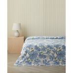 English Home Maris Baskılı Pamuklu Çift Kişilik Pike 200X220 cm Mavi - Açık Mavi