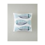English Home Marlin Kırlent Kılıfı 45x45 cm Mavi-Bej