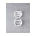 English Home Mingle Cats Seramik 2'li Kase 14 cm Beyaz