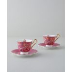 English Home Miranda New Bone China 4 Parça 2 Kişilik Fincan Takımı 220 ml Pembe