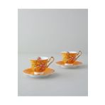 English Home Miranda New Bone China 4 Parça 2 Kişilik Fincan Takımı 220 ml Turuncu