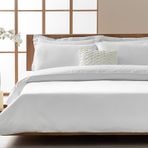 English Home Modello 240x260 cm Beyaz Nakışlı Pamuk Saten King Size Nevresim Takımı