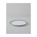 English Home Monarch Porselen Servis Tabağı 25 cm Siyah - Beyaz