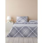 English Home Mono Check Nevresim Takımı Çift Kişilik Lacivert - 200 x 220 cm