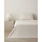 English Home Mossia Tek Kişilik Pike Takımı 150X220 cm Bej - Açık Bej