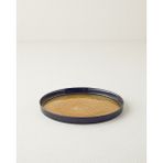 English Home Nova Cam Pasta Tabağı 22 cm Siyah-Gold