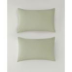 English Home Novella Premium Pamuk Dokulu 2'li Yastık Kılıfı 50x70 cm Açık Yeşil - 50 x 70
