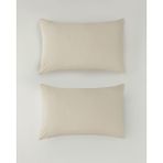 English Home Novella Premium Pamuk Dokulu 2'li Yastık Kılıfı 50x70 cm Krem - 50 x 70