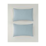 English Home Novella Premium Soft Cotton 2'li Yastık Kılıfı 50X70 Cm, Mavi, 50 x 70