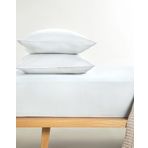 English Home Novella Premium Soft Cotton Beyaz Çift Kişilik Lastikli Çarşaf Takımı