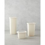 English Home Novia Plastik 3'lü Kavanoz 550 ml-1200 ml-1700 ml Krem
