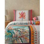 English Home Palmy Patchwork Tek Kişilik Turuncu Bej Nevresim Takımı