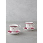 English Home Pembe Çay Fincan Ve Tabak FLORANA ÇAY FİNCANI TAKIMI KP