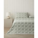 English Home Pera Çift Kişilik Pike Takımı 200X220 cm Yeşil - Adaçayı Yeşili