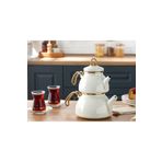 English Home Perro Emaye 0,5 lt+1 lt Beyaz Mini Çaydanlık