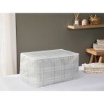 English Home Plaid Lines Polyester Hurç 74 x 46 x 46 cm Gri