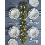 English Home Pleasant Yeşil Mavi 24 Parça 6 Kişilik Porselen Yemek Takımı