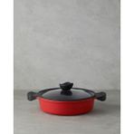 English Home Prime Red Love Döküm 26 cm Kırmızı Basık Tencere