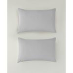 English Home Pure Pamuklu 2'li Yastık Kılıfı 50X70 cm Çakıl Taşı - Gri - 50 x 70 cm