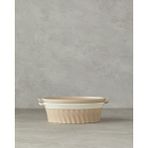 English Home Pure Stoneware Oval Fırın Tenceresi 28X17,8X8 cm Krem - 8 x 8 cm