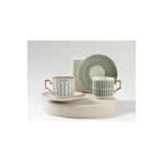 English Home Rabecca Porselen 2'li Kahve Fıncan Takımı 90 ml Yeşil
