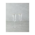 English Home Reina Cam El Yapımı 2’li Kadeh 300 ml Şeffaf-Gold