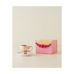 English Home Rosalie New Bone China 4 Parça 2 Kişilik Kahve Fincan Takımı 100 ml Renkli