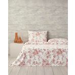 English Home Rosey Violen Tek Kişilik Pike Takımı Turuncu