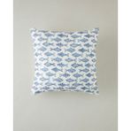 English Home Sea Tale Kırlent Kılıfı 45X45 cm Mavi-Bej - Mavi - Bej