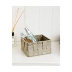 English Home Shine Sepet 14x14x7,5 Cm Koyu Bej