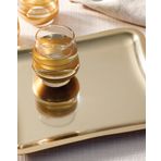 English Home Shiny Metal Tepsi 32X22 cm Gold