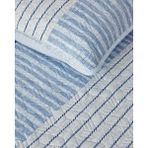 English Home Sleek Stripes Çift Kişilik Yatak Örtüsü Takımı Mavi - 200 x 220 cm