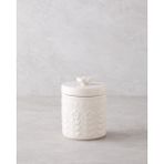 English Home Soft Bloom Stoneware Kavanoz 15 cm Krem - Krem Rengi
