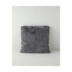 English Home Soft Touch Rabbit Pelüş Kırlent Kılıfı 45x45 cm Antrasit