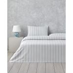English Home Subtle Waves Ipliği Boyalı Çift Kişilik Çarşaflı Nevresim Takımı 200X220 cm Mavi - 200 x 220 cm