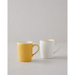English Home Sway Bone Porselen 2'li Kupa 255 ml Sarı