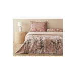 English Home Sweet Spring Dijital Baskılı Soft Cotton Gül Kurusu Çift Kişilik Nevresim Takımı