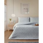 English Home Sweet Violet Kolay Ütülenir Çift Kişilik Çarşaflı Nevresim Takımı 200X220 cm Koyu Mavi - 200 x 220 cm
