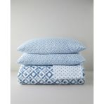 English Home Symetra Kolay Ütülenir Çarşaflı Çift Kişilik Nevresim Takımı 200X220 cm Mavi - 200 x 220 cm