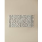 English Home Tassel Check Pamuklu Püsküllü Banyo Paspası Bej