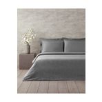 English Home Taylor Lyocell Saten King Size Çarşaflı Nevresim Takımı 240x260 cm Koyu Gri