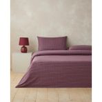 English Home Tile Check İpliği Boyalı Çift Kişilik Çarşaflı Nevresim Takımı 200x220 cm Lacivert-Kırmızı - Lacivert - Kırmızı - 200 x 220 cm