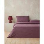 English Home Tile Check İpliği Boyalı Nevresim Takımı Lacivert Kırmızı