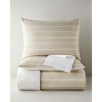English Home Timeless Line Kolay Ütülenir Çarşaflı Çift Kişilik Nevresim Takımı 200X220 cm Bej - 200 x 220 cm