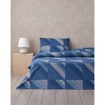 English Home Triangle Flow Kolay Ütülenir Çift Kişilik Çarşaflı Nevresim Takımı 200x220 Cm Lacivert Lacivert