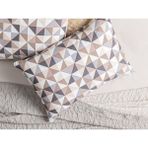 English Home Trigon Pamuklu 2'li Yastık Kılıfı 50 x 70 cm Gri - Bej - Standart