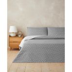 English Home Trio Shape Kolay Ütülenir Çift Kişilik Çarşaflı Nevresim Takımı 200x220 cm Gri - 200 x 220 cm