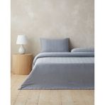 English Home Twiluxe İpliği Boyalı Çift Kişilik Çarşaflı Nevresim Takımı 200x220 Cm Lacivert Lacivert