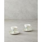 English Home Valentina New Bone China 4 Parça 2 Kişilik Kahve Fincan Takımı 80 ml Açık Yeşil