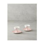English Home Valentina New Bone China 4 Parça 2 Kişilik Kahve Fincan Takımı 80 ml Pembe